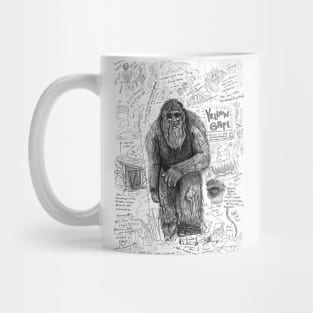 Yellow Gape Bigfoot Study Mug